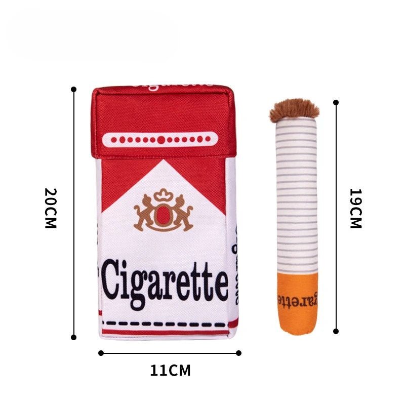 Peluche Raw Dog Toy Joint Cigarette Case Cigare En Peluche Drôle Interactif Chiot Chien Mâcher Squeak Jouets Cigarettes Jouet Pour Un Chien - PATOU - PATTES